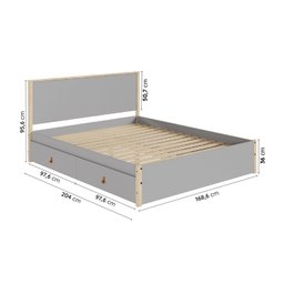 Cama Queen 4 Gavetas Íris Cabecasa Madeiramadeira - 2