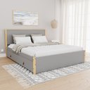 Ver imagem 1 de Cama Queen 4 Gavetas Íris CabeCasa MadeiraOriginals Cinza/Marrom