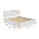 Ver imagem 2 de Cama Queen 4 Gavetas Íris CabeCasa MadeiraOriginals Branco/Marrom