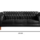 Ver imagem 2 de Sofá 2 e 3 Lugares Decoração Sala Recepção Retrô Dom Pedro Preto