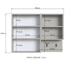Ver imagem 3 de Armario para Banheiro com Espelho 02 Portas 80cm Arenas Proddy