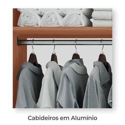 Guarda-roupas Panamá 100% Mdf Tuboarte 6 Portas 6 Gavetas e Espelho - 7
