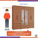 Ver imagem 4 de Guarda-roupas Panamá 100% Mdf Tuboarte 6 Portas 6 Gavetas e Espelho