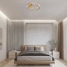 Plafon 60cm 60w 3k Bivolt Metal Escovado Dourado Sindora - 2