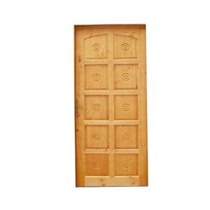 Folha de Porta Madeira Maciça Torneada 210x82cm Imbuia Allo Esquadrias