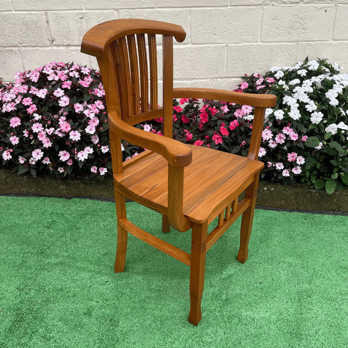 Ver imagem 4 de Cadeira Leque com Braço para Mesa de Jantar em Madeira de Demolição Sudeste Rústico