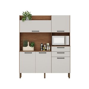 Cozinha Ravena - Mdf/mdp 5 Portas 2 Gavetas com Espaço para Micro-ondas - Kits Paraná