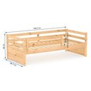 Ver imagem 2 de Cama Solteiro Dreams com Grade de Proteção Madeira Maciça Mel Megamobilia