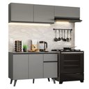 Ver imagem 3 de Armário de Cozinha Compacta 200cm Cinza Nice Madesa 03