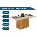 Ver imagem 3 de Cozinha Completa Canes Tampo Madeirado C/ Vidro Curvo 170x90cm e 6 Cadeiras Lia Freijo/cinza Urbano