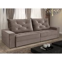 Ver imagem 4 de Sofá Retrátil e Reclinável 3 Lugares 2,30m Berlim Evidence Suede Capuccino