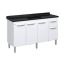 Ver imagem 1 de Balcão de Cozinha 3 Portas e 1 Gaveta 143 cm Branco