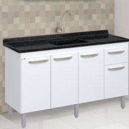 Balcão de Cozinha 3 Portas e 1 Gaveta 143 cm   - 3