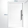 Porta Pivotante Maciça 214x127cm Eucalipto Pm95 Clean Cruzeiro Portas Fundo Primer - 2