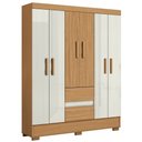 Ver imagem 2 de Guarda Roupa Casal 150cm 6 Portas Raely Atacama/off A15 - Mpozenato
