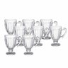 Jogo 8 Xícaras de Chá Cristal Renaissance 200ml Lyor - 1