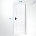 Ver imagem 2 de Kit Porta Pronta Maciça de Eucalipto 214x87x14cm PM78 Solar Abertura Direita Cruzeiro Portas