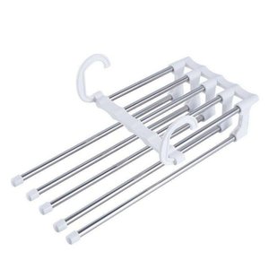 Kit 3 Cabides Organizadores para Calças Inox Durável Prático