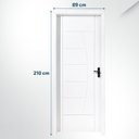 Ver imagem 2 de Kit Porta Pronta Maciça 214x89cm Eucalipto Pm78 Solar Cruzeiro Portas Abertura Esquerda