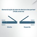 Ver imagem 5 de Kit Porta Pronta Maciça 214x89cm Eucalipto Pm78 Solar Cruzeiro Portas Abertura Esquerda