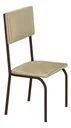 Ver imagem 2 de Kit 6 Cadeiras Ana Corino Creme Tubo Marrom Cafe