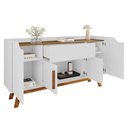 Ver imagem 3 de Aparador Buffet Future Branco com Cinamomo - Bechara