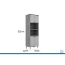 Ver imagem 2 de Torre Quente Cozinha Elena 4 Portas 2F 70cm Of White MGM