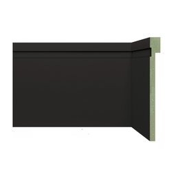Rodapé de MDF Frisado de Sobrepor 12cm x 2,40m Rende 2,4 Metros Moldufama 1202 - 1