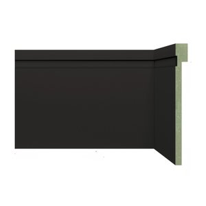 Rodapé de MDF Frisado de Sobrepor 12cm x 2,40m Rende 2,4 Metros Moldufama 1202