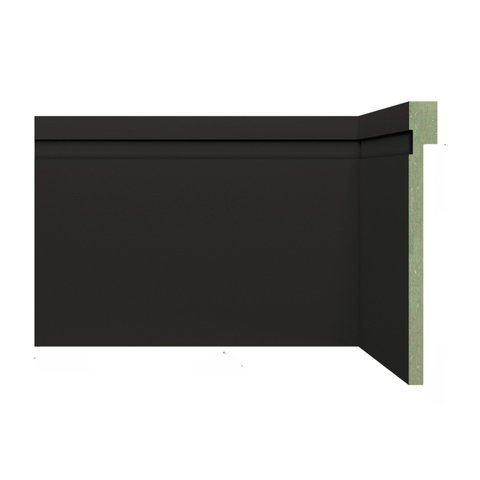 Rodapé de MDF Frisado de Sobrepor 12cmX2,40m Rende 2,4m 1202 