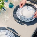 Ver imagem 4 de Prato Raso de Jantar 28cm Porcelana Tramontina Azzura Floral