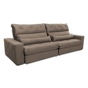 Ver imagem 2 de Sofá Reclinável 3 Lugares 250 cm Nebraska Marrom Platinum Tabaco