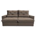 Ver imagem 3 de Sofá Reclinável 3 Lugares 300 cm Nebraska Marrom Platinum Tabaco