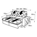 Ver imagem 6 de Sofá Reclinável 3 Lugares 300 Cm Nebraska