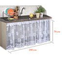 Ver imagem 2 de Cortina de Pia De Cozinha Renda - 2,00m X 0,70m - Panami