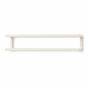 Ver imagem 3 de Porta Toalhas Branco Duplo 60cm Reforçado Suporte para Parede Multiuso Premium para Banheiro