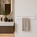 Ver imagem 2 de Porta Toalhas Branco Duplo 60cm Reforçado Suporte para Parede Multiuso Premium para Banheiro