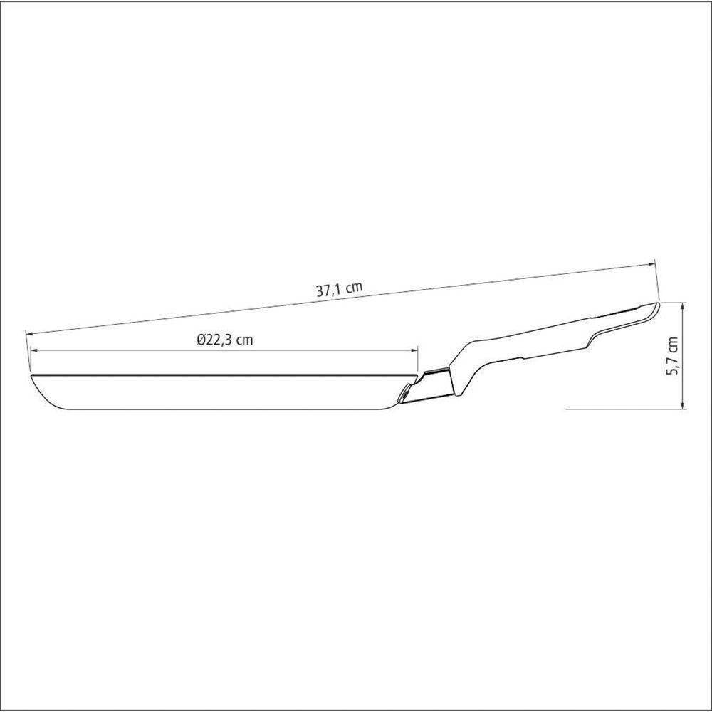 Panquequeira Loreto Alumínio com Revestimento Antiaderente Starflon 22 Cm 0,6 L Vermelha - 9