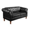 Ver imagem 6 de Conjunto Sofá Chesterfield Lugares 2 Poltronas Dom Pedro Preto