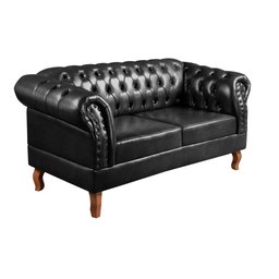 Conjunto Sofá Chesterfield 2 Lugares 2 Poltronas Dom Pedro - 6