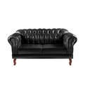 Ver imagem 5 de Conjunto Sofá Chesterfield Lugares 2 Poltronas Dom Pedro Preto