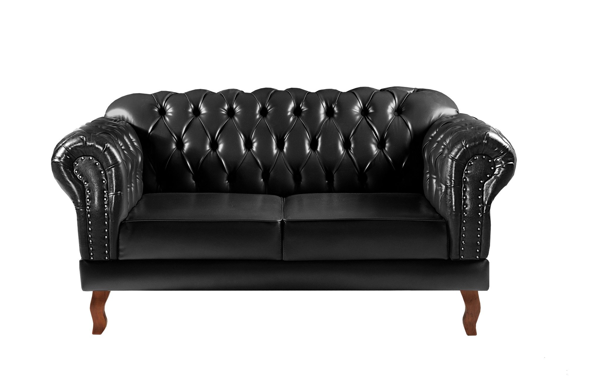 Conjunto Sofá Chesterfield 2 Lugares 2 Poltronas Dom Pedro - 5