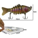 Ver imagem 3 de Isca Artificial 3 Peixe Pescaria Pesca Alto Realismo Captura Camping Robalo Lambari Rio Mar Lagoa
