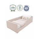 Ver imagem 5 de Cama Infantil Estofada Tecido Boucle Creme Tamanho Solteiro Conforto