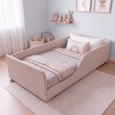 Ver imagem 6 de Cama Infantil Estofada Tecido Boucle Creme Tamanho Solteiro Conforto