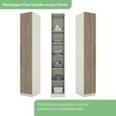 Ver imagem 6 de Guarda Roupa Modulado 3 Pecas Seletto Areia Jequitiba Henn