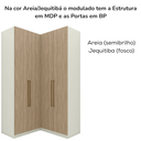 Ver imagem 7 de Guarda Roupa Modulado 3 Pecas Seletto Areia Jequitiba Henn