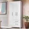 Guarda Roupa Infantil Ambiente Lima 3 Portas Branco Flex - Moval - 1