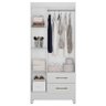 Guarda Roupa Infantil Ambiente Lima 3 Portas Branco Flex - Moval - 4