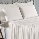 Ver imagem 3 de Jogo de Cama Casal Viúva Nobre 4 Peças Malha 100% Algodão - Palha